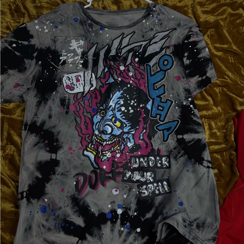 Edgy Graphic Tee - Black and Gray